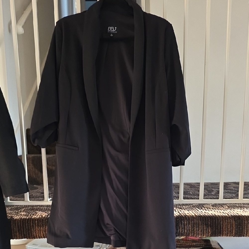 BBJ Black Open-Front Blazer Jacket